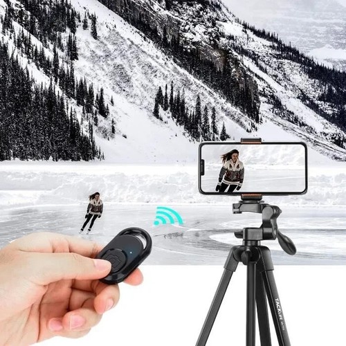TACKLIFE Lightweight Phone/Camera Aluminum Travel Tripod 53" Carry Bag & Remote - Picture 8 of 9