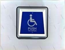 LED Handicap Door Access Switch Hard Wired Push Button