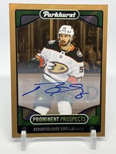 2021-22 Parkhurst #PP22 Benoit-Olivier Groulx Prominent Prospects Gold Auto