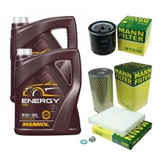 Inspektionspaket 10L MANNOL Energy 5W-30 für Toyota Hiace IV Kasten 2.5 D-4D