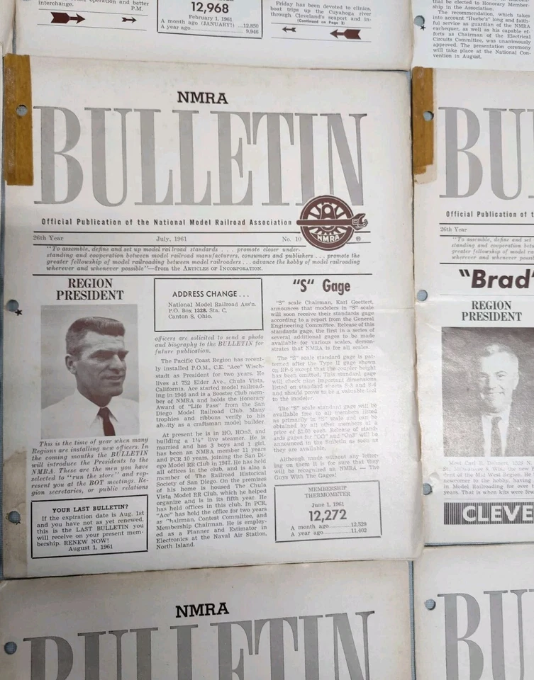 NMRA Bulletin 12 1961 Year Magazines National Model Railroad Association Trains - Image 4 of 4