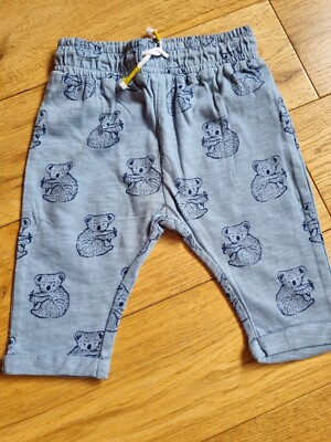 Neu Mini Boden Baby Go Wild blau Koala Jersey Unterteil 0-3 Monate  