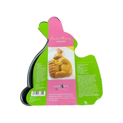 NORDIC WARE EASTER BUNNY & BASKET CAKE Pan MOLD Rabbit