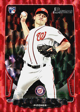 2013 Bowman Chrome Draft Pink Refractors #3 Nathan Karns /25