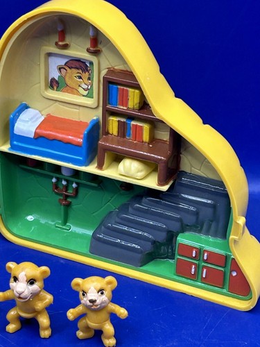 Vintage Polly Pocket Lion King Play Set, 4figures 4 Room Playhouse 1990s - Picture 6 of 9