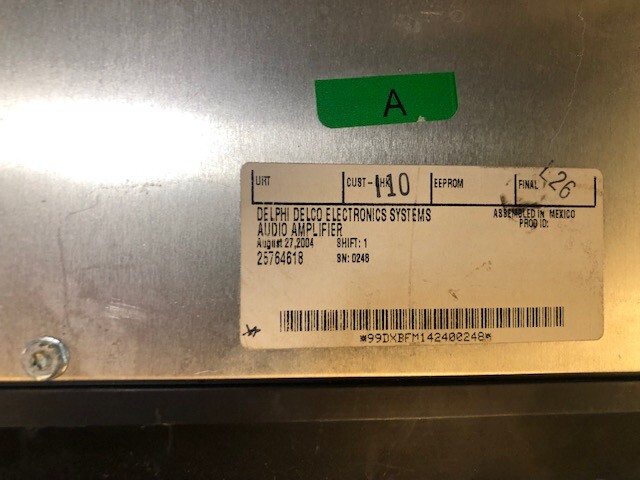 2003 2004 2005 2006 2007 CADILLAC CTS AUDIO AMPLIFIER 25764618 | eBay