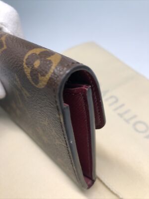 LOUIS VUITTON M60136 Portefeuille Emily Long Wallet Monogram Red