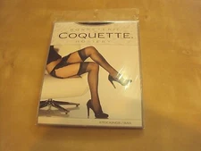 Coquette Sheer Thigh High Stockings One Size Fits Most for use garter belts 1706