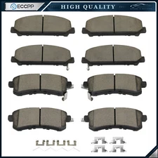 Front Rear Ceramic Brake Pads Kit For INFINITI Nissan Armada QX80 QX56