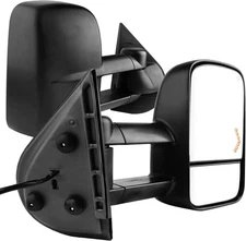 AUTOSAVER88 Tow Mirrors Compatible with 2007-2014 Chevy Silverado GMC Sierra, Po