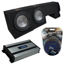 01-03 Ford F-150 Super Crew Truck Harmony A122 Dual 12" Sub Box & HA-A800.1