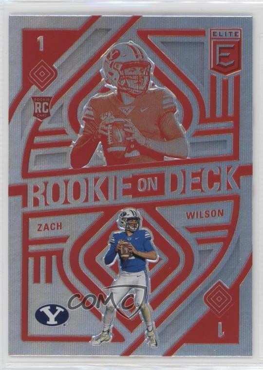 2021 Panini Donruss Elite Rookie On Deck Zach Wilson #RD3 RC 0y59
