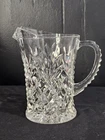 Anchor Hocking Prescut Clear Creamer Small Milk Jug Vintage Glass