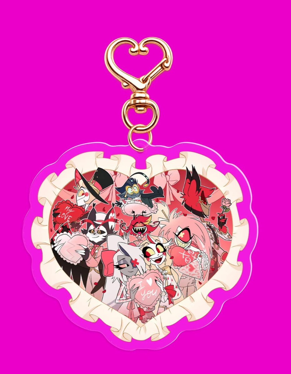 Vivziepop Hazbin Hotel 2026 Valentine's Day Acrylic Keychain Hotel