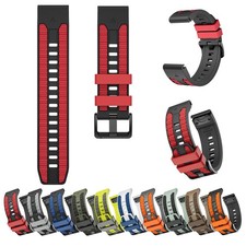 For Garmin Watch 26mm/22mm Two-color Silicone Sports Adjustable Strap Bracelet