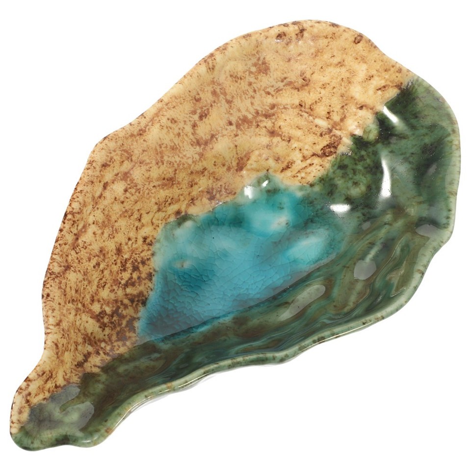 Shell Nameplate Reusable Porcelain Oyster Shell Plate Multi Function Ceramic Food ...