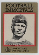 1985-88 Football Immortals Cliff Battles #10 HOF 1oa8