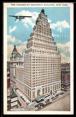 Ansichtskarte New York, NY, The Paramount Broadway Building 