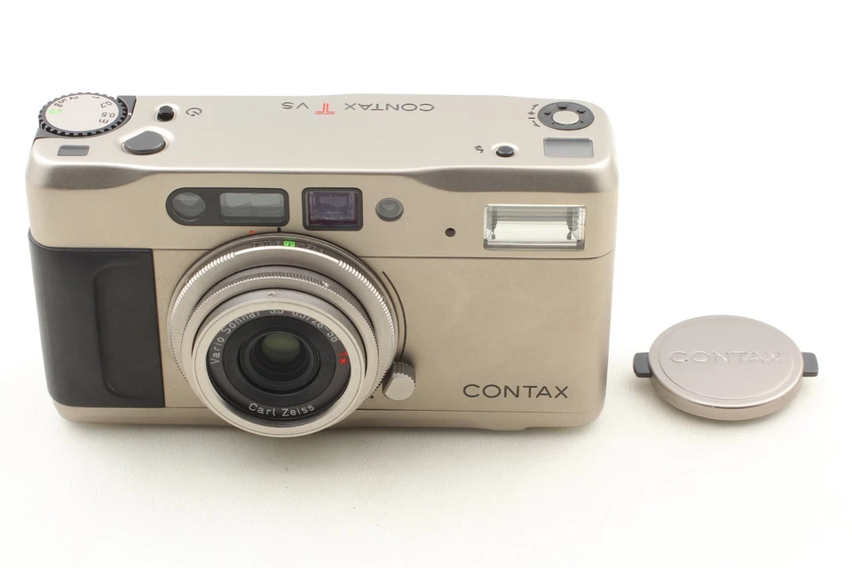 LCD Works [Near MINT w/Cap] Contax TVS Point & Shoot 35mm Film Camera From JAPAN - Image 2 of 4