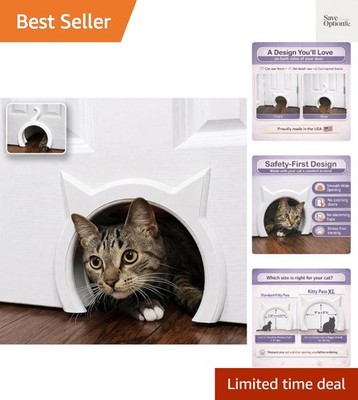 Interior Cat Door Hidden Litter Box Pet Door for cats up to 21 lbs