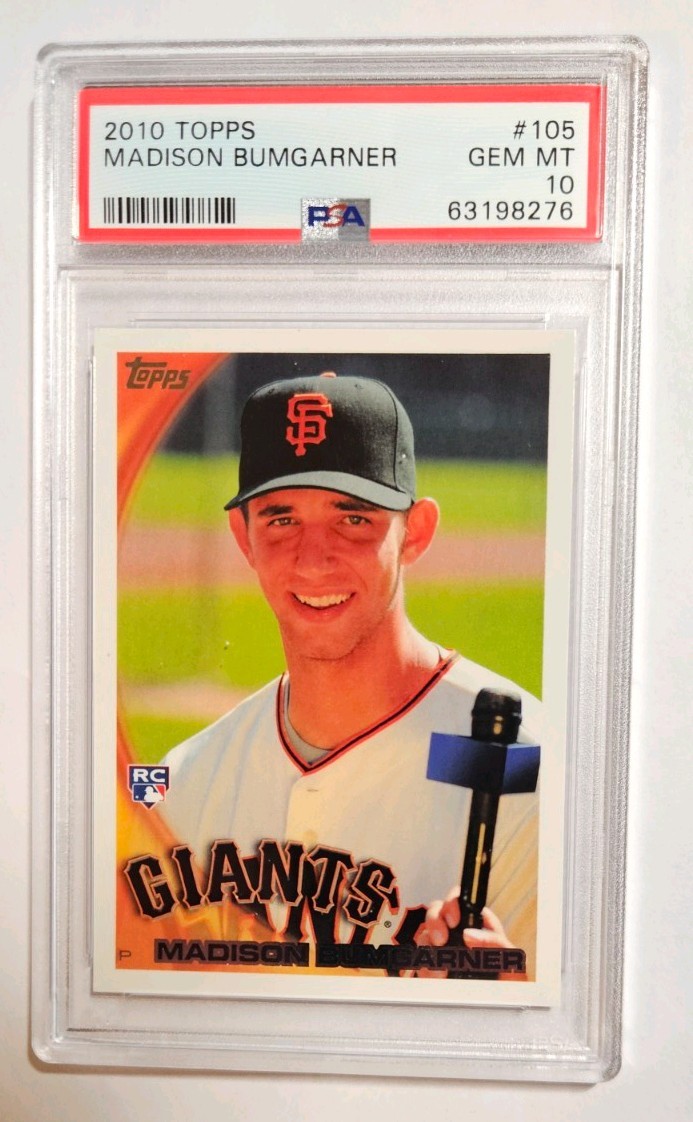 2010 Topps Madison Bumgarner #105 RC Rookie PSA 10 Gem Mint