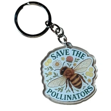 Save The Pollinators Keychain