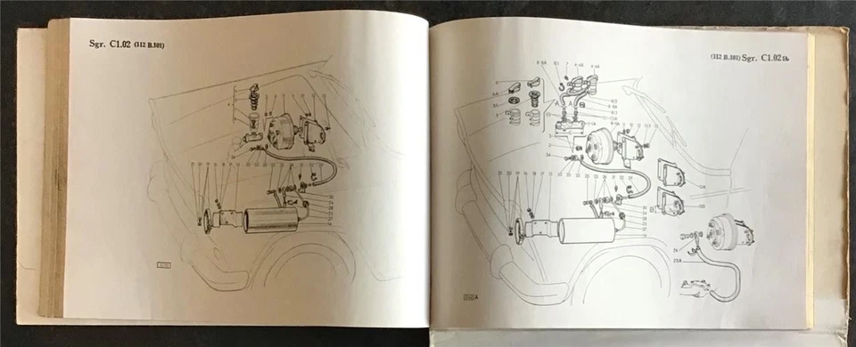 FIAT 1800B Car Illustrated Spare Parts Catalogue JAN 1969 #603.10.172 - Image 4 of 4