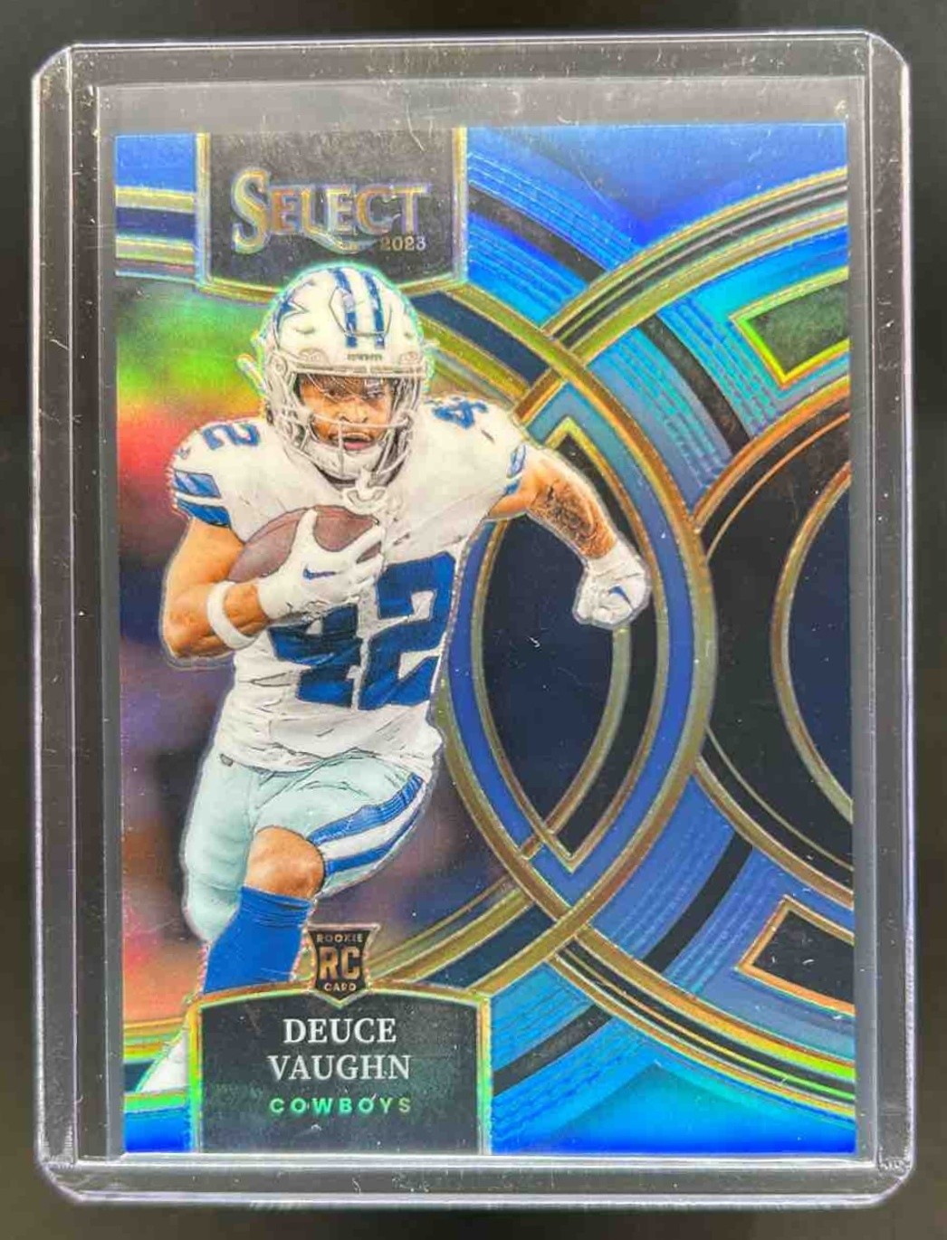 2023 Select Deuce Vaughn RC Light Blue Prizms Rookie Premier #/99 Cowboys