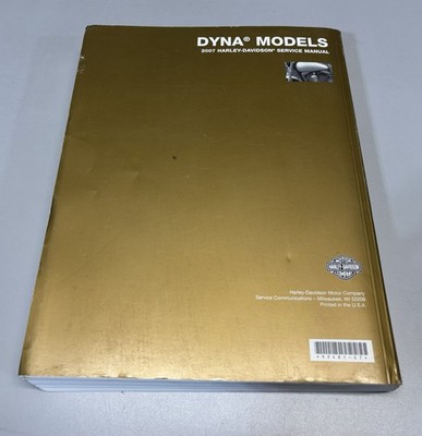 Harley Davidson 2007 Dyna Models Service Manual OEM 99481-07 | eBay
