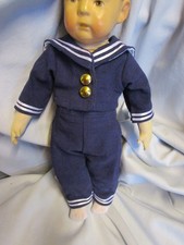 MATROSENANZUG 2-teilig -angenähter Kragen -paßt KK-Puppe 1 UVP 39,90Euro