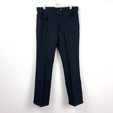 Vintage Levi's Men's 36 x 30 Blue Dacron Polyester Straight Leg Pants