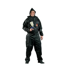 High Teck Products PS110B Premium Paint Suit, Large, Black, 2-Way Zipper