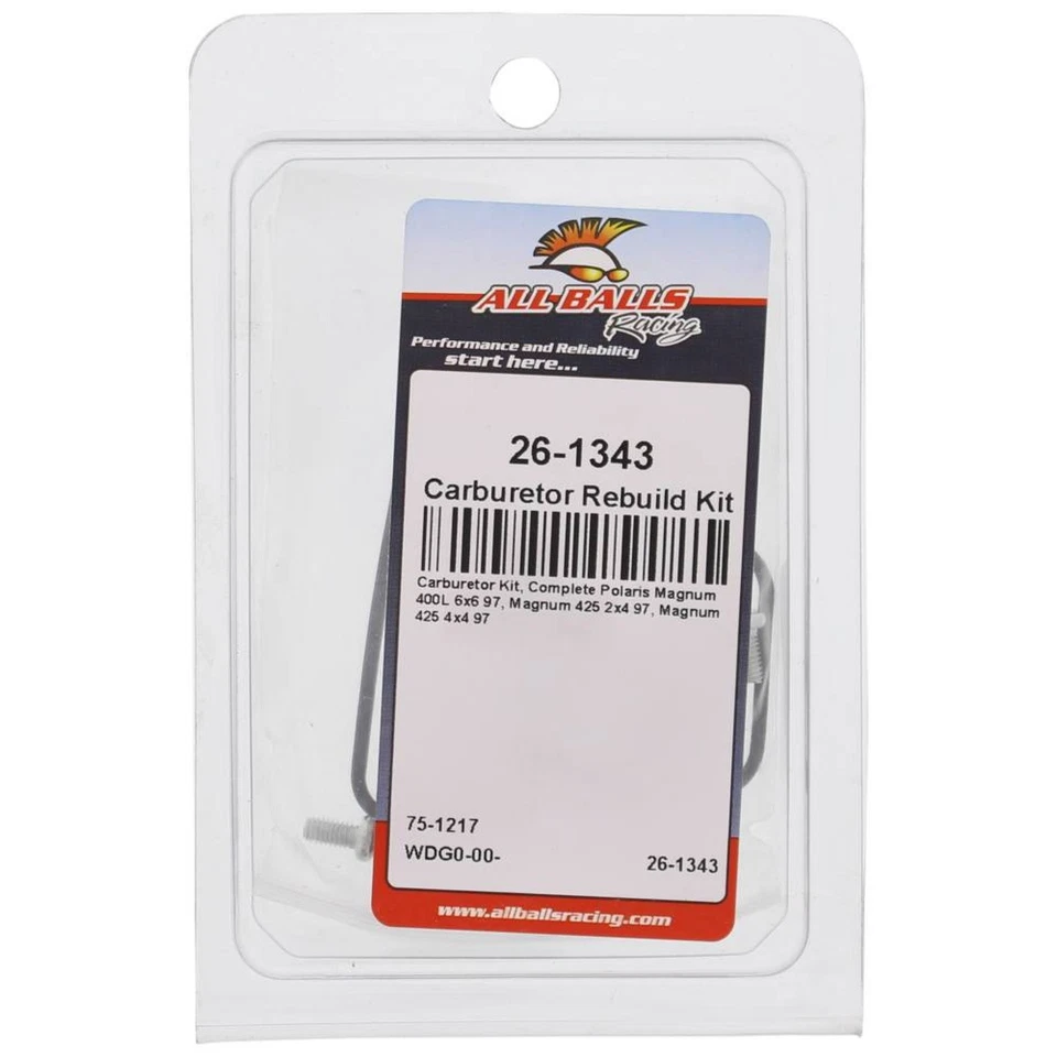 All Balls Carburetor Rebuild Kit 26-1343 For Polaris Magnum 425 2x4 97 Foto 4 de 4