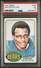 Walter Payton Rookie Card 1976 Topps 148 PSA 5 AMAZING EYE APPEAL HOF Da Bears. rookie card picture