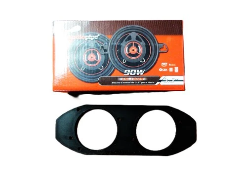 NEW 4X10 TO (2) 3.5" SPEAKER ADAPTER WITH 3.5" 90 WATT SPEAKERS QS