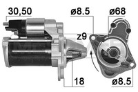 ERA 220226A Starter, Anlasser FüR Opel Corsa D (S07)