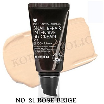 MIZON Snail Repair Intensive BB Cream 50g SPF50+PA+++ #21 Rose Beige  K-Beauty
