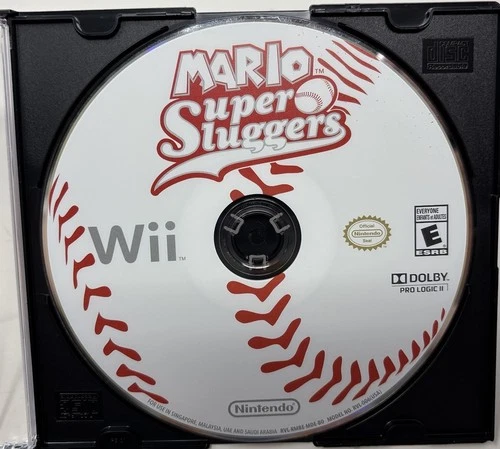 Mario Super Sluggers (Nintendo Wii 2008) Game Disc Only Tested Works