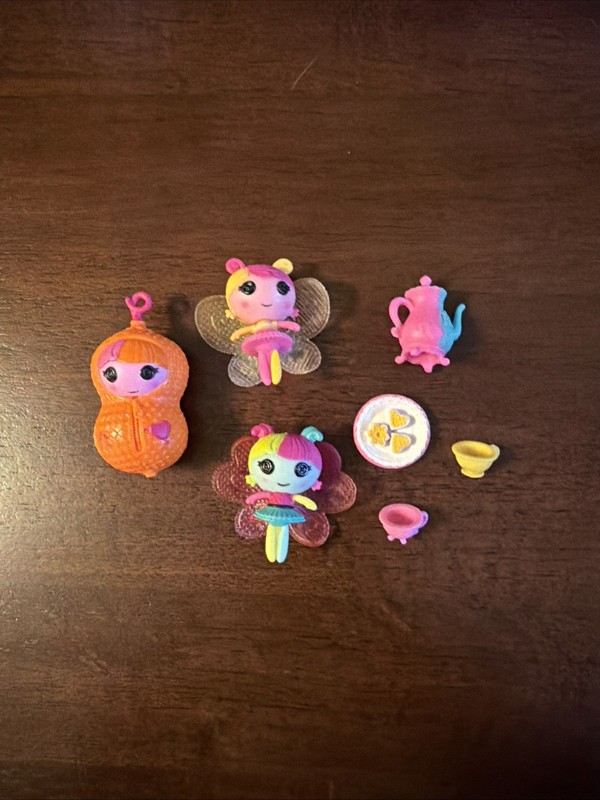 Lalaloopsy Lala-Oopsies Littles - Fairy Tulip, Daffodil & Fern Complete Set