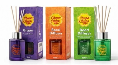 Chupa Chups Duftsticks 3er Set Tutti Frutti Apfel Grape Süßer Raumduft