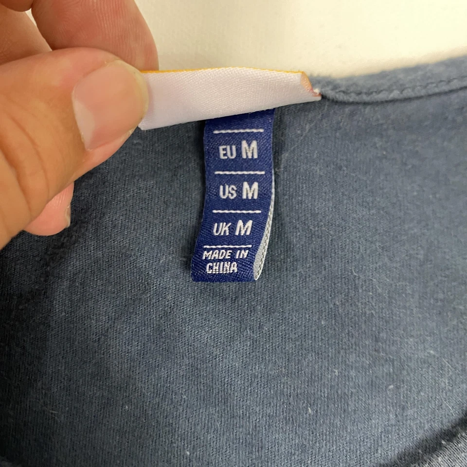 Camisa Ellesse Para Hombres Mediana Azul Marino Camiseta sin Mangas Logo Atlética Informal Foto 4 de 4