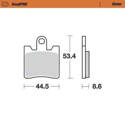 405301 BREMSBELAG VORNE ROADPRO SINDER YAMAHA FJR 1300 ABS E-SHIFT 2012