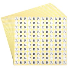 Alphabet Letter Stickers 15 Sheet 1980pcs Letter R Stick Labels Self Adhesive