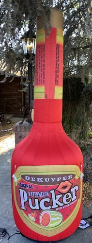 Inflatable Bottle Advertising 8 Ft Dekuyper Original Pucker Watermelon Schnapp - Afbeelding 2 van 12