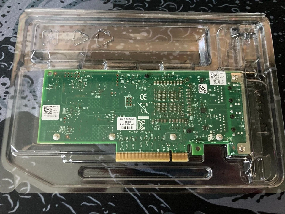 Dell Intel 3DFV8 03DFV8 X540-T2 10GB Dual Port Low Profile Network Adapter - Image 2 of 2