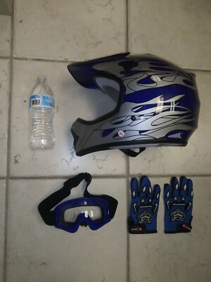 1Storm XL BMX MX ATV Dirt Helmet Motocross Racing Style TCMT HY601 FMVSS No 218