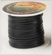 Superior Calf Lace Black 1/8" x 50 yds. (46 m) spool by Tandy - FREE SHIPPING!
