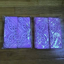 NEW 24 Paisley Bandana Head Wrap Scarf 100  Cotton Pink USA SALLER 2.50/PC