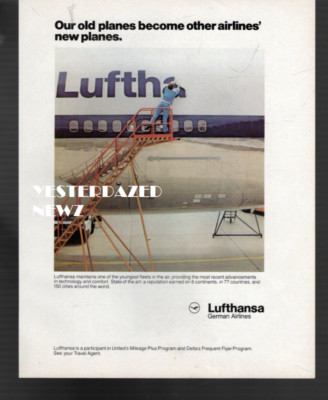 1985 Print Ad for for Lufthansa German Airlines