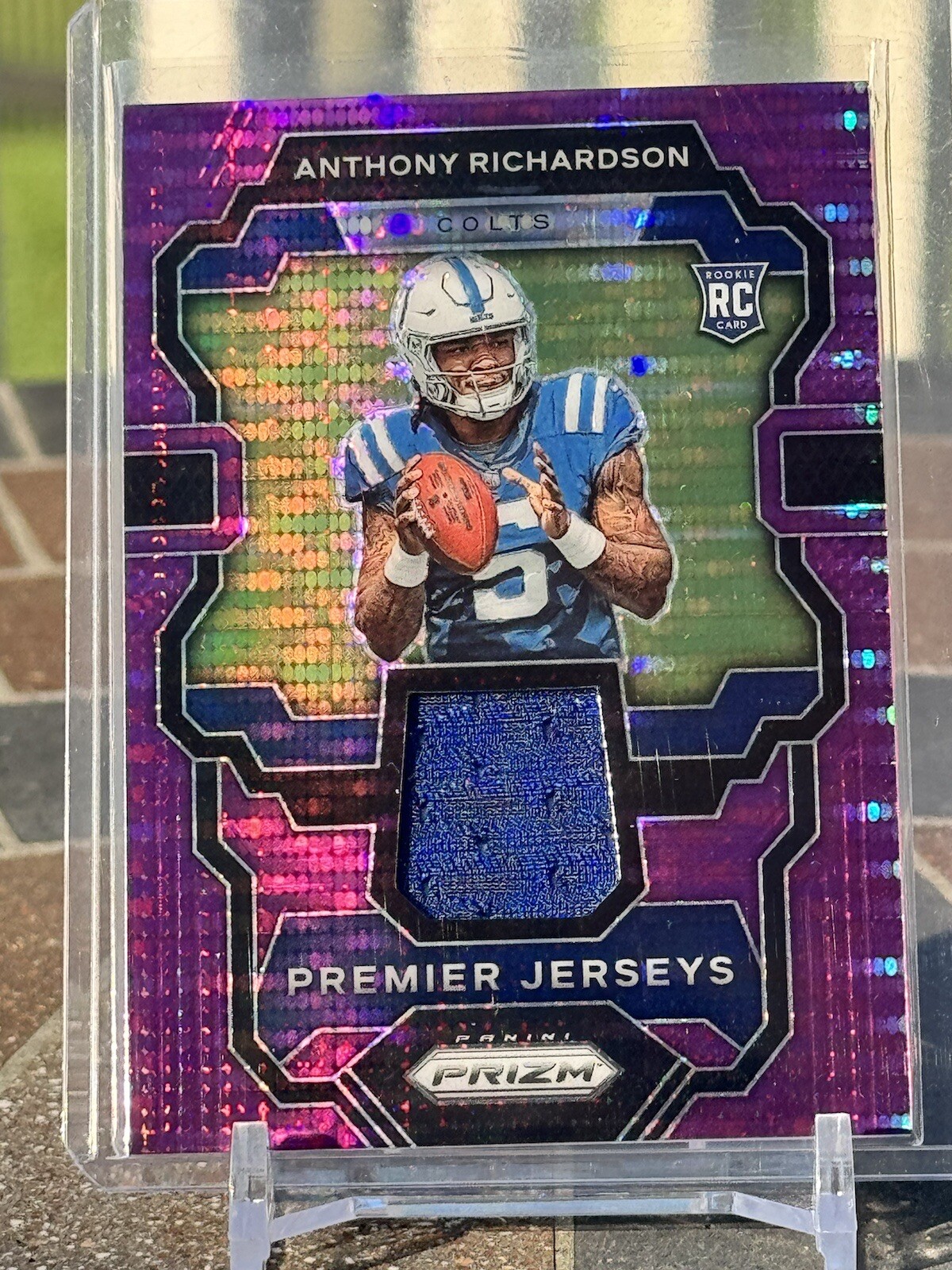 Anthony Richardson PREMIER JERSEYS Purple Pulsar RC 2023 Prizm SP Rookie Colts